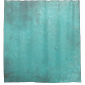 Rustige  printturquoise | Schoengordijn Douchegordijn (Voorkant)