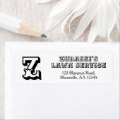Rustige Professional Monogram Business Etiket (Insitu)
