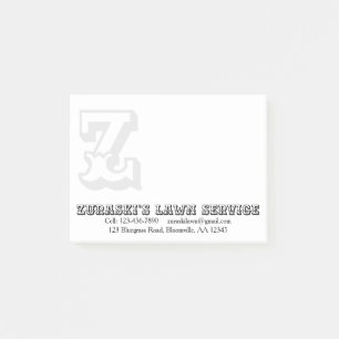 Rustige Professional Monogram Business Post-it® Notes