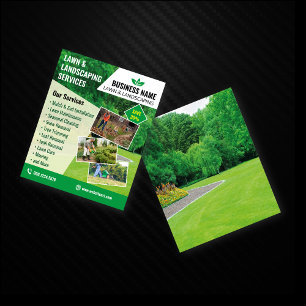 Rustige & Professionele Gazon- en Tuinaanleg Folde Flyer