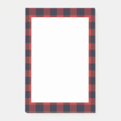 Rustige Pset Red Buffalo Check Tartan Post-it® Notes (Voorkant)