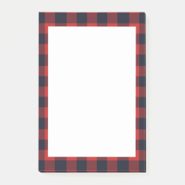 Rustige Pset Red Buffalo Check Tartan Post-it® Notes