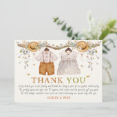 Rustige puin Blauwe Katoen Hartelijk dank Kaart (Staand voorkant)