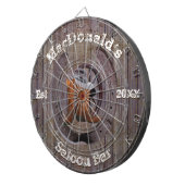 Rustige ranch met de dikke dartplaat dartbord (Voorkant Rechts)
