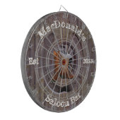 Rustige ranch met de dikke dartplaat dartbord (Voorkant Links)