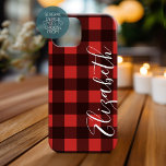 Rustige Red Black Buffalo Pset - kan rood bewerken Case-Mate iPhone Case<br><div class="desc">Een robuust en robuust design met een ruimte voor monogrammen. Een klassiek,  traditioneel patroon dat al jaren bestaat. Als u het kunstwerk moet aanpassen of de doopvont veranderen,  kunt u op het aanpassingsgebied klikken. Dit zal u aan het ontwerphulpmiddel nemen waar u vele veranderingen kunt aanbrengen.</div>