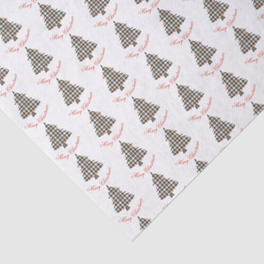 Rustige Red Green Pset met kerstboomvakantie Tissuepapier (Detail)