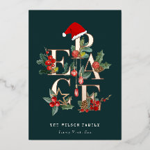 Rustige Red Green White Peace-kerstval