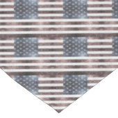 Rustige Red White Blue Sparkles USA vlag patroon Tafelkleed (Gekanteld)