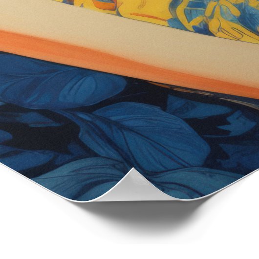 Rustige reflecties: de vrouw en de Sinaasappels Poster (Hoek)