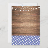 Rustige repetitie: Blauwe tonnetjes uitnodigen Kaart (Achterkant)