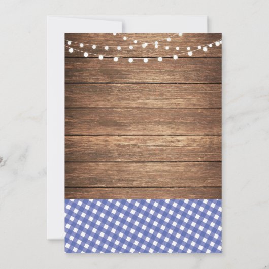 Rustige repetitie: Blauwe tonnetjes uitnodigen Kaart (Achterkant)