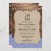 Rustige repetitie: Blauwe tonnetjes uitnodigen Kaart (Voorkant / Achterkant)