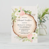 Rustige repetitie longblauw roze wit kaart (Staand voorkant)