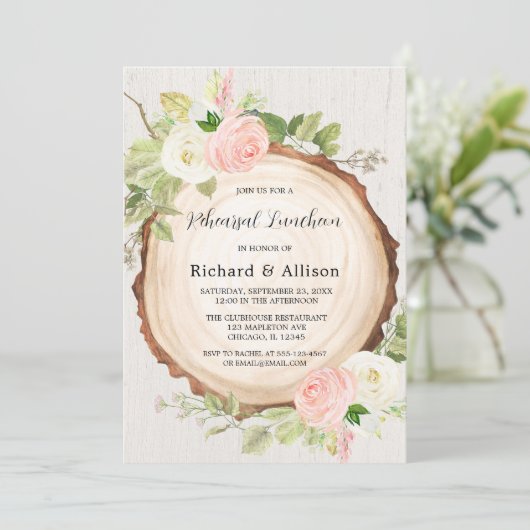 Rustige repetitie longblauw roze wit kaart (Staand voorkant)