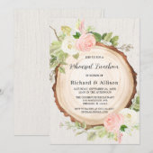 Rustige repetitie longblauw roze wit kaart (Voorkant / Achterkant)