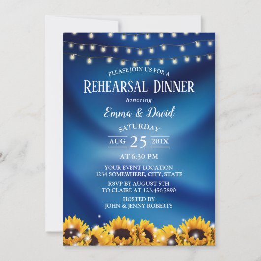 Rustige repetitie voor zonnescherm blauw kaart (Voorkant)