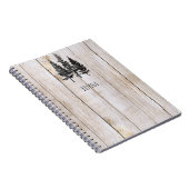 Rustige ringbomen in eenzaam land notitieboek (Rechterzijde)