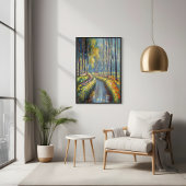 Rustige River Path impressionistische landschapsku Perfect Poster