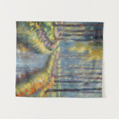Rustige River Path impressionistische landschapsku Wandkleed (Voorkant (horizontaal))