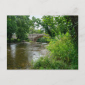 Rustige rivier Elwy & Bridge St. Asaph Briefkaart (Voorkant)