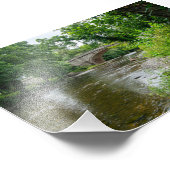 Rustige rivier Elwy & Brug St Asaph Foto Afdruk (Hoek)