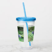 Rustige rivierotter landschappelijk wild ontspanne acryl drinkbeker (Links)