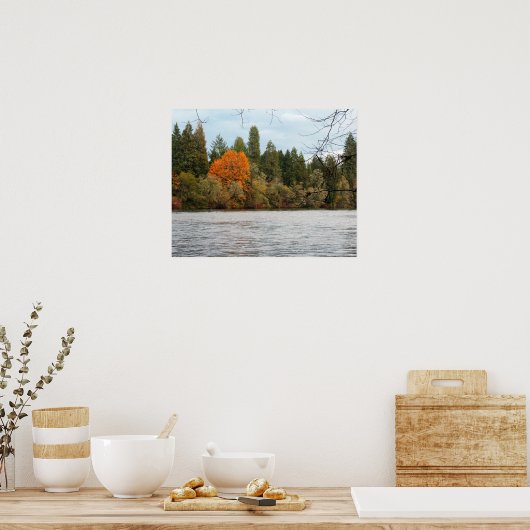 Rustige rivierposter poster (Keuken)