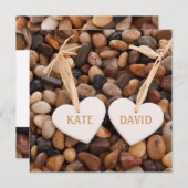 Rustige rivierzijdige Zee zijkeien bruiloft Kaart (Voorkant / Achterkant)