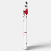 Rustige rode blauwe elegant florale waterverf mono Case-Mate iPhone case (Achterkant / Rechts)