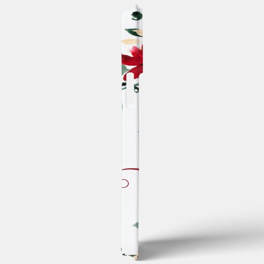 Rustige rode blauwe elegant florale waterverf mono Case-Mate iPhone case (Achterkant / Rechts)