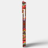 Rustige rode bruine textuur in bespoelde kaleidosc Case-Mate iPhone case (Achterkant / Links)