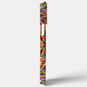 Rustige rode bruine textuur in bespoelde kaleidosc Case-Mate iPhone case (Achterkant / Rechts)