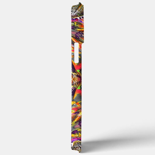 Rustige rode bruine textuur in bespoelde kaleidosc Case-Mate iPhone case (Achterkant / Rechts)