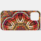 Rustige rode bruine textuur in bespoelde kaleidosc Case-Mate iPhone case (Achterkant (horizontaal))