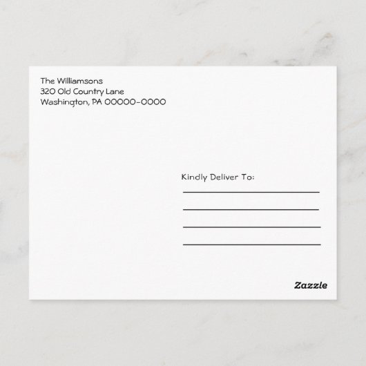 Rustige rode buffel met kerstfeest in het Rustige Briefkaart (Achterkant)