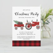 Rustige rode buffel met kerstfeest in het Rustige  Kaart (Staand voorkant)