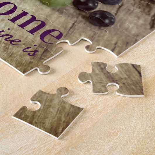 Rustige rode en witte glazen druiven Barrel Legpuzzel (Zijkant)