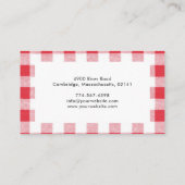 Rustige, rode en witte puistjes visitekaartje (Achterkant)