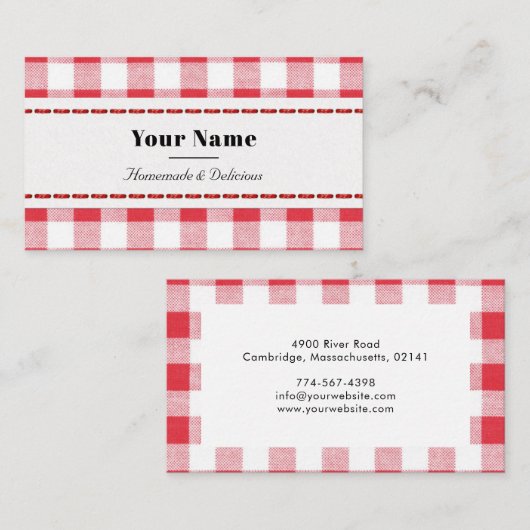 Rustige, rode en witte puistjes visitekaartje (Voorkant / Achterkant)