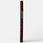 Rustige rode en zwarte tartan met ingegraveerde li Case-Mate iPhone case (Achterkant / Rechts)