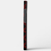 Rustige rode en zwarte tartan met ingegraveerde li Case-Mate iPhone case (Achterkant / Links)