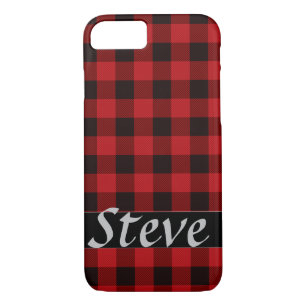 Rustige rode en zwarte vlecht Case-Mate iPhone case
