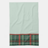 Rustige Rode & Groene Buffalo Plaid Stijlvolle Ker Theedoek (Verticaal)