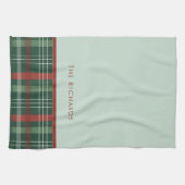 Rustige Rode & Groene Stijlvolle Buffalo Plaid Ker Theedoek (Horizontaal)