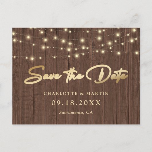 Rustige rode houten lucifers die de datum opslaan aankondigingskaart (Voorkant)