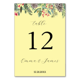 Rustige rode hulst en dennenappel kaart