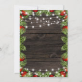 Rustige Rode Kerst Kaart (Achterkant)