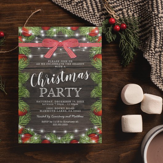 Rustige Rode Kerst Kaart