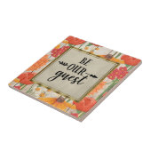 Rustige rode Oranje houtsoorten zijn onze gastvrou Tegeltje (Zijkant)